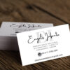 Blank white Business card presentation of Corporate identity on Tarjetas de Presentación Personales / Profesionales (8.5 x 5 cm)