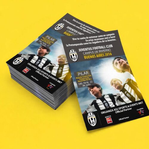 juventus_flyer_yellow Volantes / Flyers Publicitarios Impresos (10 x 15 cm)
